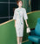 Trumpet Sleeve Velvet Modern Cheongsam Chic Day Dress