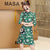 Deer & Floral Pattern Velvet Modern Cheongsam Mini Day Dress