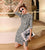 Plaids & Checks Motif Velours Moderne Cheongsam Chic Mini Robe
