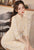 3/4 Sleeve Floral Lace Cheongsam Tea Length Chinese Dress