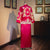 Chinesischer Bräutigam-Anzug in voller Länge mit Drachen- und Glücksverheißungsstickerei