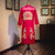 Dragon Embroidery Tea Length Retro Chinese Groom Suit