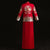 Traje de novio chino tradicional bordado auspicioso y floral de cuerpo entero