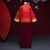 Costume de marié chinois traditionnel de pleine longueur de brocart de broderie de dragons