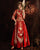 Falda plisada con bordado de dragón y fénix, traje de boda tradicional chino