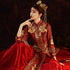 Floral Embroidery Double Sleeves Traditional Chinese Wedding Suit with Tassels
