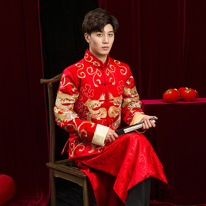 Abito Tang Vestiti Cinesi Uomo Giacca Abito Cinese Tradizionale