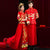 Costume de marié chinois traditionnel de pleine longueur de broderie de dragon