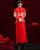 Traditioneller chinesischer Bräutigam-Anzug in voller Länge mit Drachenstickerei