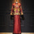 Costume de marié chinois traditionnel de pleine longueur de broderie de dragon