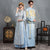 Floral Embroidery Double Sleeve Retro Chinese Wedding Suit with Tassels