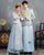 Costume de marié chinois traditionnel à double manche avec broderie Dragon & Phoenix
