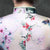 Floral Silk Blend Mini Cheongsam Chinese Dress