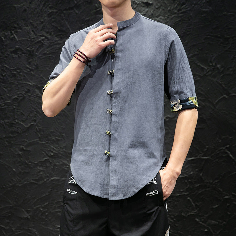Camisas estilo mandarin 2025