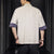 Camisa estilo chino de algodón de la firma de media manga Abrigo zen