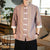 3/4 Ärmel gestreiftes, charakteristisches Baumwoll-Freizeithemd im chinesischen Stil