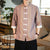 3/4 Sleeve Striped Signature Cotton Chinese Style Casual Shirt