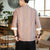 3/4 Sleeve Striped Signature Cotton Chinese Style Casual Shirt