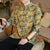 Long Sleeve Dragon Pattern Signature Cotton Chinese Shirt