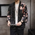 Dragon & Floral Pattern Men's Cardigan Kimono Shirt Samurai Costume