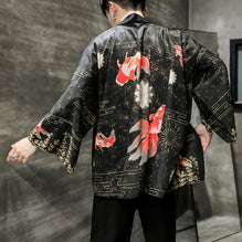 IDREAMMART Traditional Japanese Kimono Retro Samurai Robe