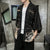 Landscape Pattern Retro Men's Cardigan Kimono Shirt Samurai Costume