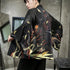 Floral Pattern Retro Men's Cardigan Kimono Shirt Samurai Costume