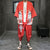 Lion Face Pattern Chinese Style Casual Silk Kimono Suit