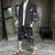 Costume de kimono décontracté de style chinois à motif de grue