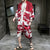 Lässiger Kimono-Anzug im chinesischen Stil mit Dämonenmuster