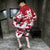 Abito kimono casual in stile cinese con motivo demone
