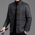 Mandarin Collar Strap Button Chinese Style Jacket Business Suit