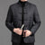 Mandarin Collar Strap Button Chinese Style Jacket Business Suit