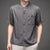 Mandarin Collar Short Sleeve Signature Cotton Chinese Shirt Base Shirt