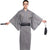 Striped Pattern Traditional Japanese Kimono Retro Samurai Robe