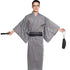 Kimono giapponese tradizionale a righe con motivo a righe, abito da samurai retrò