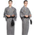 Kimono giapponese tradizionale a righe con motivo a righe, abito da samurai retrò