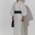 Striped Pattern Traditional Japanese Kimono Retro Samurai Robe