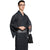 Kimono giapponese tradizionale a righe con motivo a righe, abito da samurai retrò