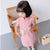 Cap Sleeve Plaids & Checks Cotton Kid's Cheongsam Dress