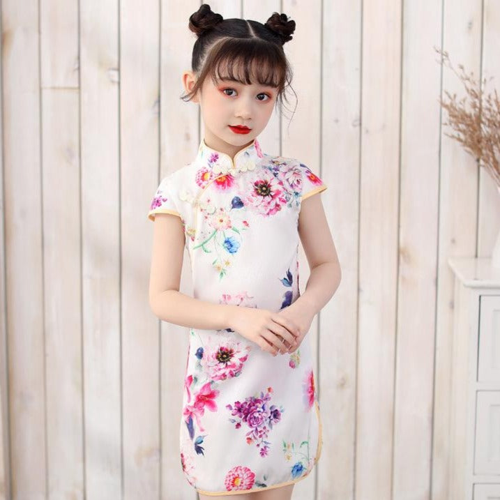 Mini vestido chino cheongsam de la muchacha de la del cas – IDREAMMART