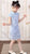 Mandarin Collar Cap Sleeve Girl's Cheongsam Mini Floral Chinese Dress