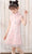 Cap Sleeve Cheongsam Top Pleated Skirt Floral Lace Girl's Chinese Dress