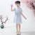 Taille Empire Cheongsam Top Floral Dentelle Princesse Style Fille Robe Chinoise