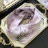 Pañuelo de seda 100% natural de nivel superior con bordado de mariposas hecho a mano