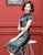 Cap Sleeve Knee Length Floral Silk Chinese Dress Traditional Cheongsam