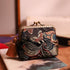 Butterfly & Flower Pattern Multi-Level Brocade Chinese Purse Wallet