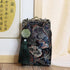 Sac de téléphone portable de style chinois en soie à motif de grue fabriqué à la main