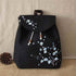 Hand Drawing Prune Tree Chinese Style Canvas Backpack Schoolbag
