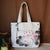 Hand Drawing Lotus Chinese Style Canvas Shoulder Bag